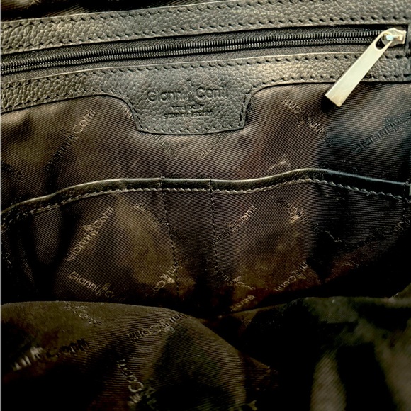 Real Italian Leather Black Backpack - Picture 3 of 3